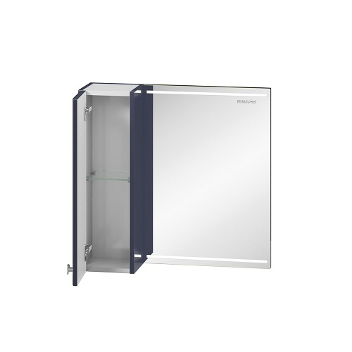 Шкаф зеркальный Edelform Нота 65, 630х630 мм, серый