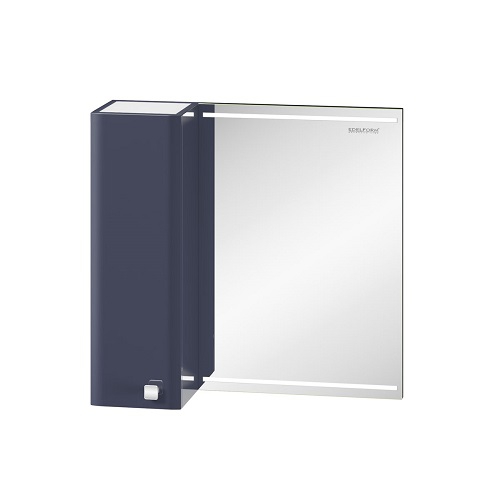 Шкаф зеркальный Edelform Нота 65, 630х630 мм, серый