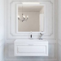 Зеркало Аквелла Emp.02.10 Империя 100х80, цвет белый универсальное