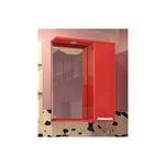 Зеркало-шкаф Style Line Жасмин 650/С красный, с подсветкой