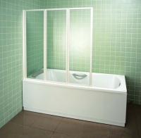 Шторка для ванны RAVAK VS3 130 1296х1400 профиль сатин, стекло Transparent