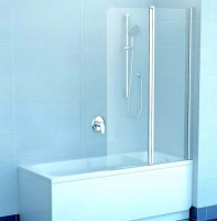 Шторка для ванны RAVAK CVS2-100 L 990х1500 левая, профиль хром, стекло Transparent
