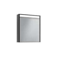 Шкаф зеркальный Edelform Карино 60 черный с эбони
