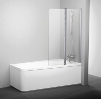 Шторка для ванны RAVAK CVS2-100 R 990х1500 правая, профиль блестящий, стекло Transparent