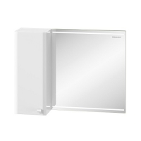 Шкаф зеркальный Edelform Нота 85, 830х630 мм, белый