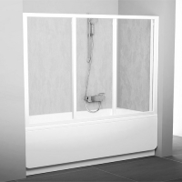 Шторка для ванны RAVAK AVDP3-120 1170-1210х1370 профиль сатин, стекло Transparent